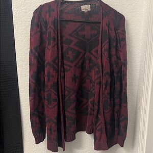 La Hearts Red and Blue Knit Sweater